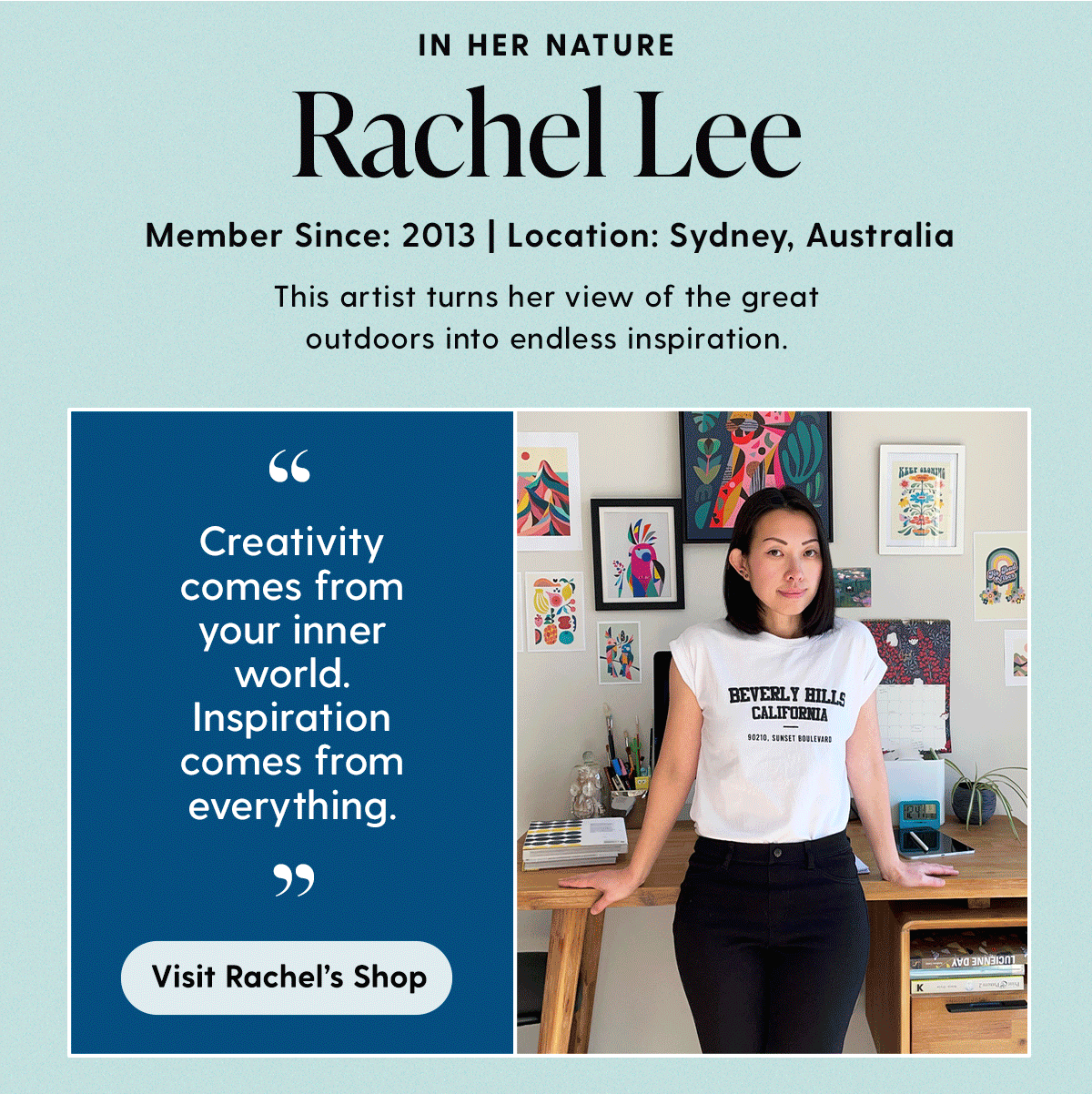 She's a Natural, Meet Artist Rachel Lee 🌈 🐯 🌿 Baesic Clothing Co